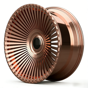 Jantes forgées multi-rayons CW-1001 en or rose, 15-26 pouces, pour voitures particulières <span class=keywords><strong>Audi</strong></span> <span class=keywords><strong>Q8</strong></span>, Tesla Model 3, Range Rover Sport, BMW Série 3 - Product Image 2