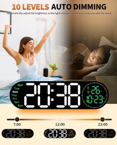 <b>LED</b> Digital Table <b>Clock</b> Display Temperature Week Calendar <b>Wall</b> <b>Clock</b> with Light Reloj De Pared Digital Desk Alarm <b>Clock</b> - Product Image 3
