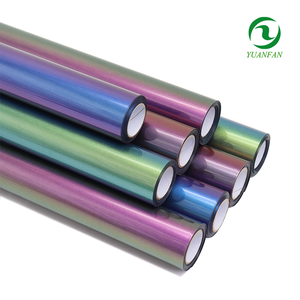 ฟิล์มถ่ายโอนความร้อนแบบล้างทำความสะอาดได้ ยี่ห้อ Yuanfan Chameleon (วัสดุ PU) แบบม้วน - Easyweed <span class=keywords><strong>Panther</strong></span> ขนาด 61 ซม. x 50 ม. หนา 0.1 มม. - Product Image 2