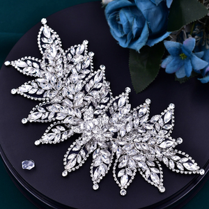 YouLaPan Magnifique Coiffe de Mariée en Strass, Accessoire de Cheveux pour Femme, Bandeau de <span class=keywords><strong>Mariage</strong></span> en Cristal, <span class=keywords><strong>Diadème</strong></span> de Mariée HP413 - Product Image 3