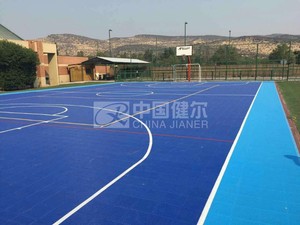Dalles emboîtables pour sols sportifs multi-usages utilisées dans les terrains de basket-ball - Product Image 4