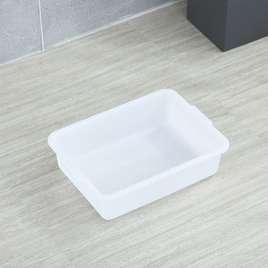 Plastic Storage Bin Rectangle 120mm High Eco Friendly Food <b>Container</b> No Lid Standing Type BT 015 - Product Image 1