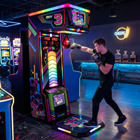 Machine de jeu d'arcade commerciale à monnayeur, testeur de force de boxe et machine de frappe, pour centre commercial et centre de divertissement