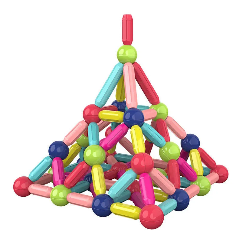 Magnetic Balls and Rods Set Magnetic Building Blocks Toys STEM Educational Toys with Storage Box or Color Box Low Price