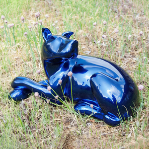 Escultura de Perro Abstracta de Resina Electrochapada Moderna y Personalizable para Decoración del Hogar, Artículo Coleccionable con Tamaño Personalizado - Product Image 1