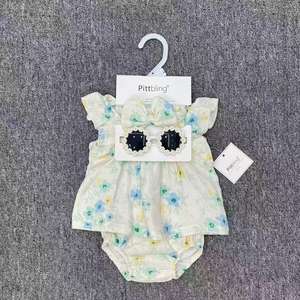 Conjunto <span class=keywords><strong>de</strong></span> Ropa <span class=keywords><strong>de</strong></span> Invierno Unisex <span class=keywords><strong>de</strong></span> 4 Piezas para Bebé, Vestido con Volantes + Ropa Interior + Diadema + <span class=keywords><strong>Gafas</strong></span> <span class=keywords><strong>de</strong></span> <span class=keywords><strong>Sol</strong></span>, 100% Algodón, Ropa Casual para Bebés - Product Image 3