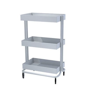 Chariot de beauté professionnel, chariot de coiffure à trois niveaux, chariot de rangement pour salon de beauté, mobilier de salon en métal pour salon de beauté - Product Image 6