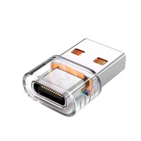 Convertidor Portátil USB-A a Tipo-C Hembra, Compatible con Cargador de Coche, Banco de Energía, Laptop, iPhone 15/Android