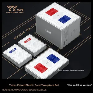 Cartas de Póker Texas Hold'em WPT, Caja <span class=keywords><strong>Doble</strong></span>, Edición Especial para Competición, Papel Especial con Esquinas Redondeadas, Personalizables, Anchas y Grandes - Product Image 3