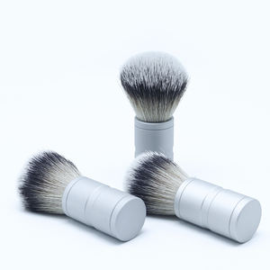 OEM/ODM-cepillo de pelo sintético con mango de Metal, para afeitado y depilación, cuidado de la <span class=keywords><strong>barba</strong></span>, para hombres, venta al por mayor - Product Image 1