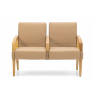 Banc de salle d'attente moderne en métal pour aéroport, salon VIP, terminal, banque, hôtel, zone de réception, avec structure en poutre, 2, 3, 4, 5 places