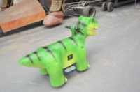 Modèle de scooter animatronique électrique personnalisé à monnayeur pour enfants, en forme de dinosaure, pour parcs d'attractions et centres commerciaux