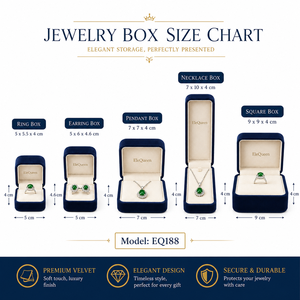 Cajas de Joyería de Terciopelo al por Mayor, Juego de Varios Tamaños, Logotipo Dorado Personalizado para Guardar Anillos, Aretes, Collares y Pulseras - Product Image 4