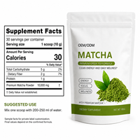 Poudre de Matcha du Fournisseur d'Usine avec Thé Vert Premium, Portion de 10g dans une Pochette Refermable de 300g pour le Bien-être Quotidien