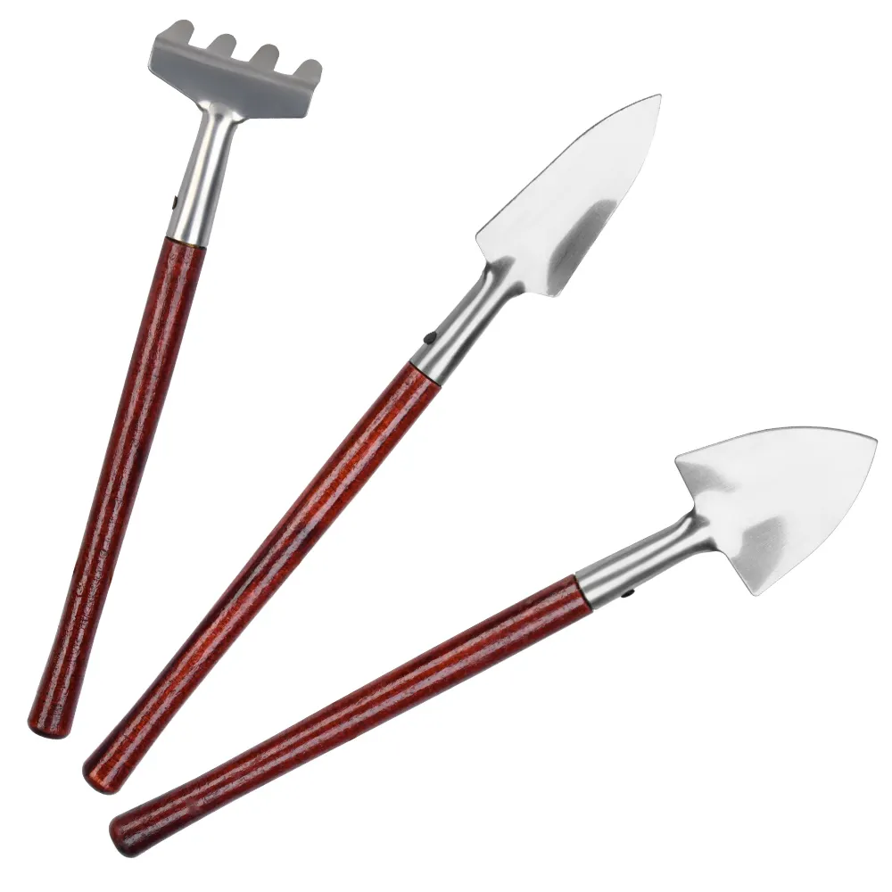 Winslow & Ross professional stainless steel bonsai rake garden 3pcs kids garden tools mini shovel rake
