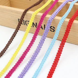 8mm barato al por mayor Diy accesorios de encaje de costura colores surtidos 8mm cinturón decorativo tela de encaje trenzado ciempiés cinta de encaje Trim - Product Image 2