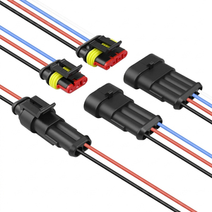 Connecteur automobile étanche AMP à âme en cuivre, faisceau de câblage mâle-femelle - Product Image 1