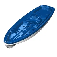 중국 도매 카약과 카누는 최고 HDPE 대양 플라스틱에 의하여 주조된 단단한 배 카약 플라스틱 단 하나 투어에 앉습니다
