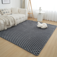 Tapis moderne en polyester à poils longs, résistant au feu et antidérapant, idéal pour salon, en velours écaille de tortue, adapté aux animaux domestiques, fabriqué à la machine