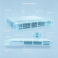 Cisco Switch C9200L-24P-4G-E 9200L 24 Port PoE + 4x1G esensial jaringan Uplink