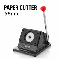 Coupe-papier rond de 58 mm pour la fabrication de badges et d'aimants de réfrigérateur, outil de découpe artisanal DIY