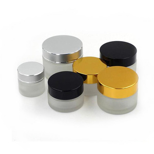 Commercio all'ingrosso di 20 <span class=keywords><strong>50</strong></span> 100g glassato di lusso di fantasia personalizzata 30 <span class=keywords><strong>ml</strong></span> crema cosmetica di <span class=keywords><strong>vetro</strong></span> glas vasi con Coperchio - Product Image 2