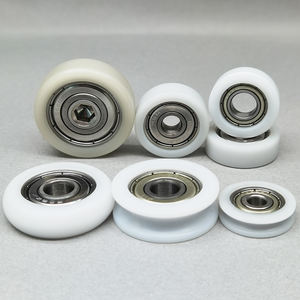 Traglast 15KG Kunststoff-<span class=keywords><strong>Nylon</strong></span>-Rollenrad mit Lager 5x22x5 5x22x7 5x24x5 5x22x9 5x25x9 BS69620-8 <span class=keywords><strong>Nylon</strong></span>-Lager-Umlenkrolle - Product Image 1