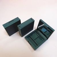 Palette de fards à paupières carrée mate vide avec miroir, étui cosmétique pour blush personnalisé, emballage de poudre en ABS pour marque privée