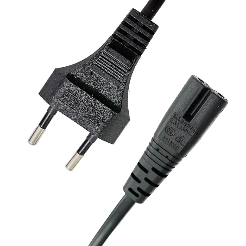 Cee tiêu chuẩn EU cáp mở rộng XBox/ps5 dây AC IEC320 C7 kết nối EU dây nguồn ved dây nguồn