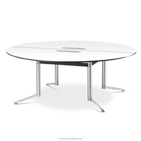 Pieds de table modernes en acier inoxydable pour poste de travail de bureau avec gestion des câbles, design durable et tendance, mobilier de bureau, bureau pour le personnel