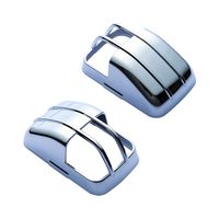 Cache de base de lentille de feu de position latéral chromé pour camion, compatible Isuzu Elf 2023