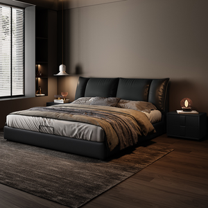 Spacious Modern King Size <strong>Bed</strong> with <strong>Under</strong> <strong>Bed</strong> Storage <strong>Drawers</strong>, Large Bedroom Furniture for Master Bedroom and Luxury Hotel Use - Product Image 3