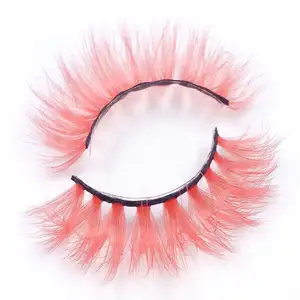 New Style Popular Colored Natural Highly Quality False Eyelashes Cat Eye Faux Mink Lashes