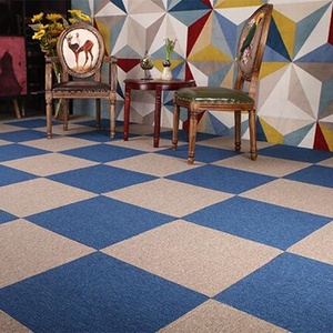Piastrelle per Pavimenti in Moquette Autoadesive Grigie in PP <span class=keywords><strong>di</strong></span> Alta Qualità per Uffici Commerciali 50x50 - Product Image 3