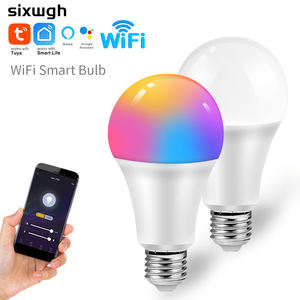Bombilla Inteligente SIXWGH con Control por Alexa y Asistente de Google, Función de Temporizador y <span class=keywords><strong>Ritmo</strong></span> Musical, Color y Brillo Ajustables, Red WiFi - Product Image 1