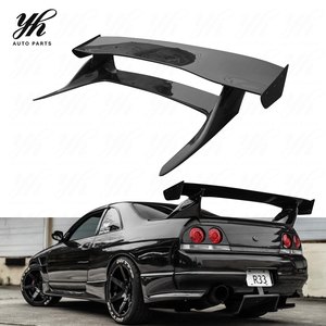 Alerón Trasero GT Negro Brillante para <span class=keywords><strong>Nissan</strong></span> <span class=keywords><strong>Skyline</strong></span> <span class=keywords><strong>R33</strong></span> GTS, Alerón de Fibra de Carbono Estilo GTR BCNR33 Bee*R, <span class=keywords><strong>Kit</strong></span> de Carrocería para Drift de Alto Rendimiento - Product Image 1