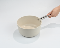 Batterie de cuisine en aluminium antiadhésive Pot à lait avec poignée en acier inoxydable pour la cuisine