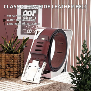 Unisex Classic Design Cowhide Leather <b>Belt</b> Good Durable Quality Fabric Made Casual Style Steel Customizable Customer Demands - Product Image 3