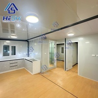 Maison préfabriquée de luxe sécurisée, conteneur extensible de 20 pieds et 40 pieds, bâtiment préfabriqué, maison à 5 chambres, casas prefabricadas