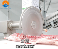 Équipement d'abattage de porcs robuste pour abattoir, scie sectionnelle horizontale standard industrielle pour carcasses, machinerie d'abattage de porcs