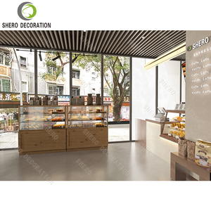 ชั้นวางขนมปังแบบโมเดิร์นพร้อมที่หนีบป้ายราคา ชั้นวางขนมปังแบบกำหนดเองสำหรับเคาน์เตอร์ร้านค้า - Product Image 2