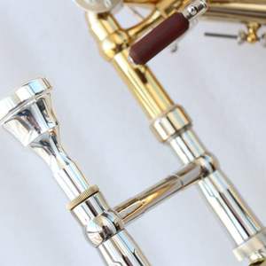 <span class=keywords><strong>Trombone</strong></span> en <span class=keywords><strong>cuivre</strong></span> doré de haute qualité, <span class=keywords><strong>instrument</strong></span> professionnel avec étui - Product Image 3