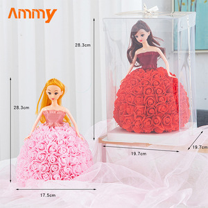 AM-PE047 Ammy nuovo personaggio PE principessa rosa <span class=keywords><strong>serie</strong></span> bambola di fiori di schiuma per la festa della mamma di San Valentino regali per la festa del papà - Product Image 3