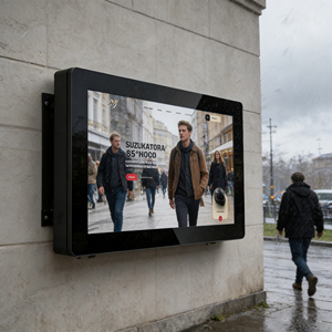 Pantalla LCD Digital para Exteriores de 4K IP65, Montada en Pared, para Publicidad, con Alto Brillo, Resistente al Agua, Animación, Uso en Tiendas Minoristas - Product Image 1