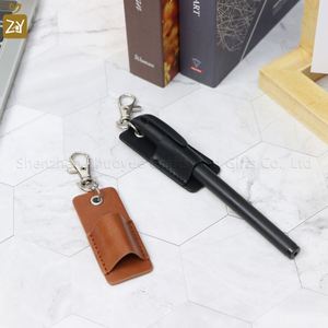 Portaplumas de Cuero PU, Soporte para Lápices, Clip para Colgar, Cordón Portátil para Bolígrafos - Product Image 4