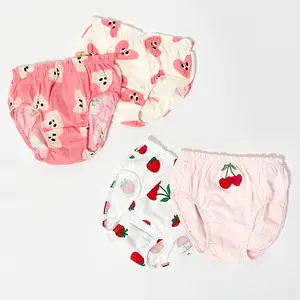 Little girls underwear 100% cotton cute children panty models images