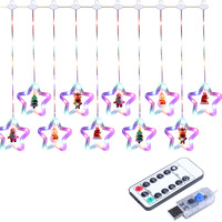 Guirlande lumineuse à LED pour arbre de Noël Guirlande lumineuse décorative pour rideau de fête du Nouvel An