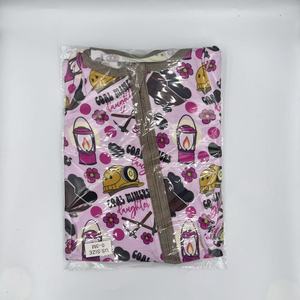 Groothandel op maat bedrukte bamboe schattige baby- en kinderpyjama's met lange mouwen, romper met rits, kledingset voor meisjes en jongens - Product Image 1