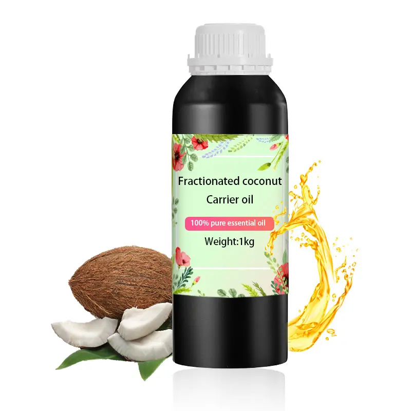 Top Qualität fraktioniertes Kokosnussöl Haarwachstum natürliche gute ätherische Öle kundenspezifisches Label Qualität für Lebensmittel und Körperpflege Hautpflege