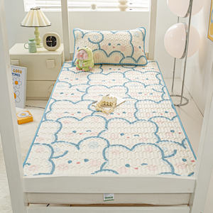 Summer Cool Sense Serigrafía Flor Engrosada Látex Estudiante Mat Universal Juego de <span class=keywords><strong>dos</strong></span> piezas con sábana Funda de almohada - Product Image 2